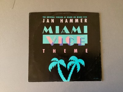 Miami Vice Theme Vinyl 45 - Jan Hammer 1985 MCA Records - New
