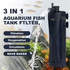 hygger 3 in 1 Aquarium Internal Fish Tank Submersible Power Filter for 3-20 Gal