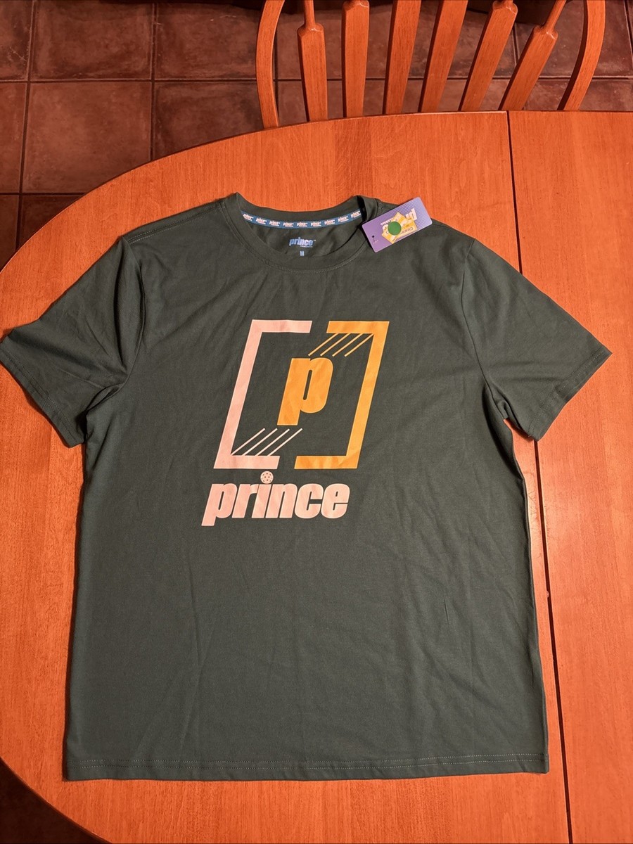 NWT Prince Pickleball Men's Short Sleeve Green Graphic T-Shirt