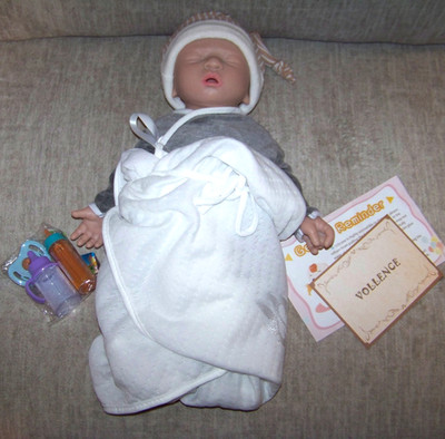 Vollence 18  Lifelike Newborn FULL Silicone Boy Baby Doll Anotomically Correct