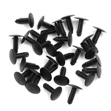  30pcs 5mm Hole Black Car Fender Bumper Plastic Rivets Fastener Clips Retainers 