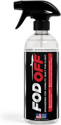Entireflight FOD off Premium Aviation Grade Acrylic Plexiglass Cleaner Spray for