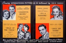 INTERNATIONAL PICTURES 1944 Gary Cooper, Edward G. Robisnon TRADE ADVERT