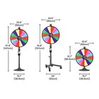 WinSpin 24" 3in1 Prize Wheel with Mobile Base Spinning Raffle Trade Show Market — photo 9