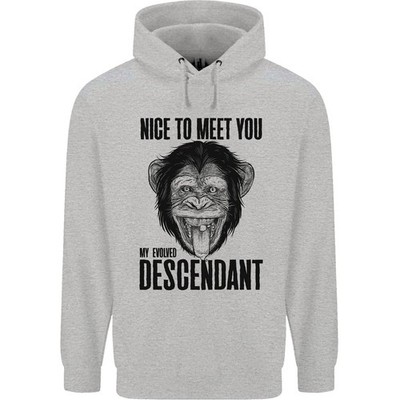 Schimpanse Evolved Descendant Lustig Affe Herren 80% Baumwolle