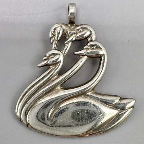 Four Swans Children Of Lir Pendant Declan Killen Sterling Silver Dublin Celtic