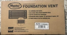 Master Flow Automatic Foundation Vent Polyethylene Black 57 sq-in Net FVRABL
