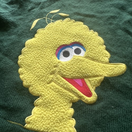 Vintage 90s Sesame Street 2T Big Bird Sweater & Cargo Jeans Outfit EUC - Picture 4 of 10