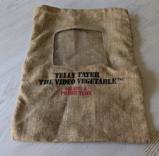 Rare 1980s Telly Tater The Video Vegetable Burlap Bag 18&rdquo; &ndash; Playtime Products