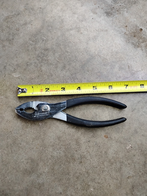 #ad Vintage Craftsman Slip Joint Pliers 9 45378 WF USA 6.5quot; Black Rubber Grip $21.00