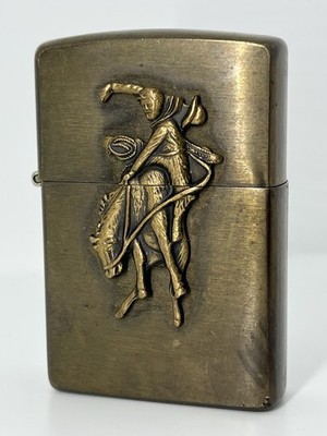 Zippo Vintage 1994 Marlboro Bucking Bronco Cowboy Solid
