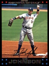 Nick Johnson 2007 Topps #407 Nationals MLB READ FREE SHIPPING AutographDen