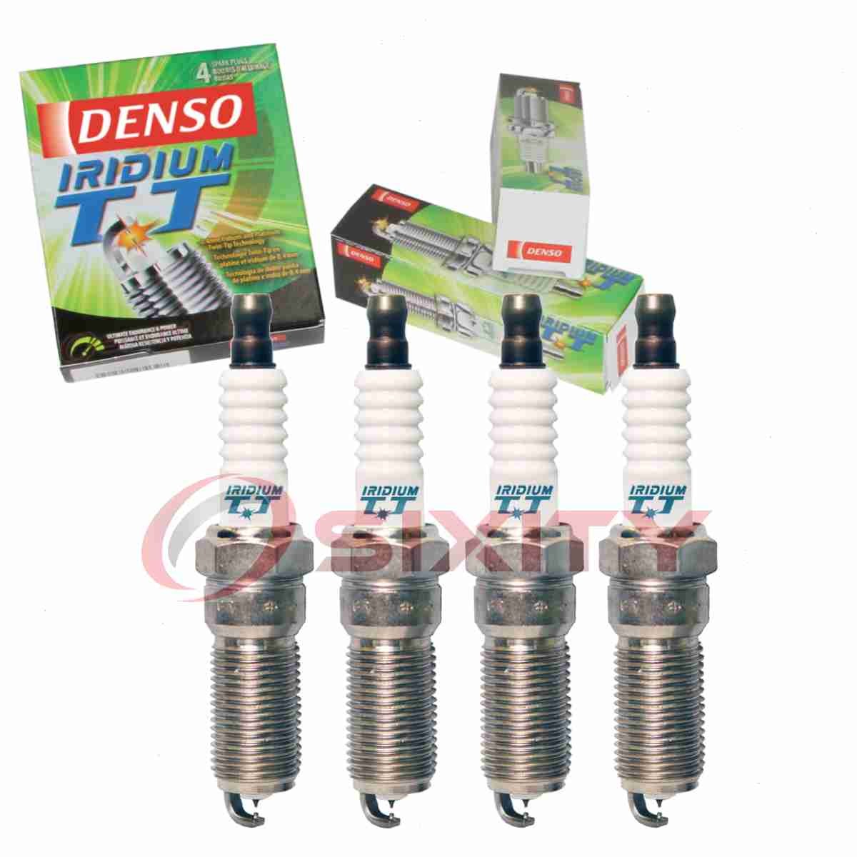 4 pc Denso Iridium TT Spark Plugs for 2010-2017 Chevrolet Equinox 2.4L L4 yf