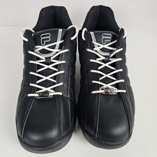Fila Fulcrum 3 Black w/ Silver Athletic Sneaker Men Size 11.5 Style 1SC50117-010