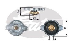 Gates Radiator Cap for Ford Explorer 99XS 4.0 Litre October 1996 to October 2001