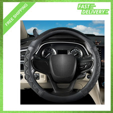Steering Wheel Cover Microfiber Leather For Chevy Models 14.5 15 Inch Black Steering Wheel Cover Microfiber Leather For Chevy Models 14.5 15 Inch Black