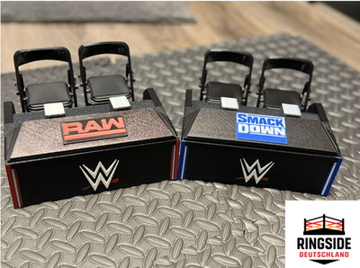 Wrestling Figuren Kommentatoren Tisch für WWE Figuren PLA Breakaway Effekt