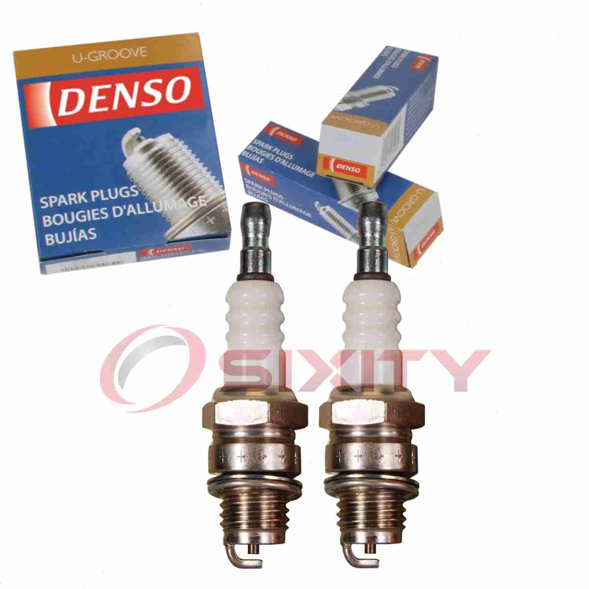 2 pc DENSO 6022 Standard U-Groove Spark Plugs for W20M-U 97821 96686 7421 cd