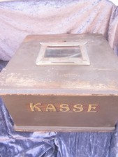 19137 Kasa sklepowa Kasa drewniana około 1920 roku używana 25x41x46cm