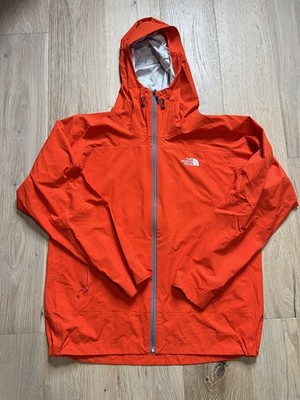 North Face Summit Series HyVent 2.5L Jacket Men's XL Orange Hooded Rain Jacket