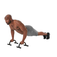 Push-Up bars with foam covered grip / Non Slip end caps