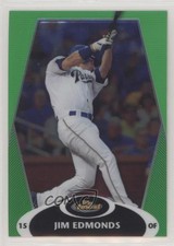 2008 Topps Finest Green Refractor 186/199 Jim Edmonds #46 2rz