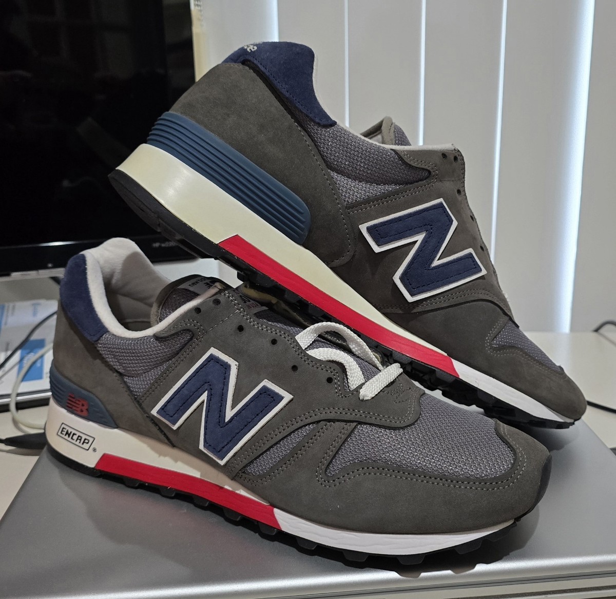 new balance 1300\"Grey/Blue/Red\"27.5㎝ New Balance 1300 Made in USA Grey Blue Red M1300ER | eBay