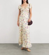Doen Multi Silk-Blend Satin Valerine Maxi Dress