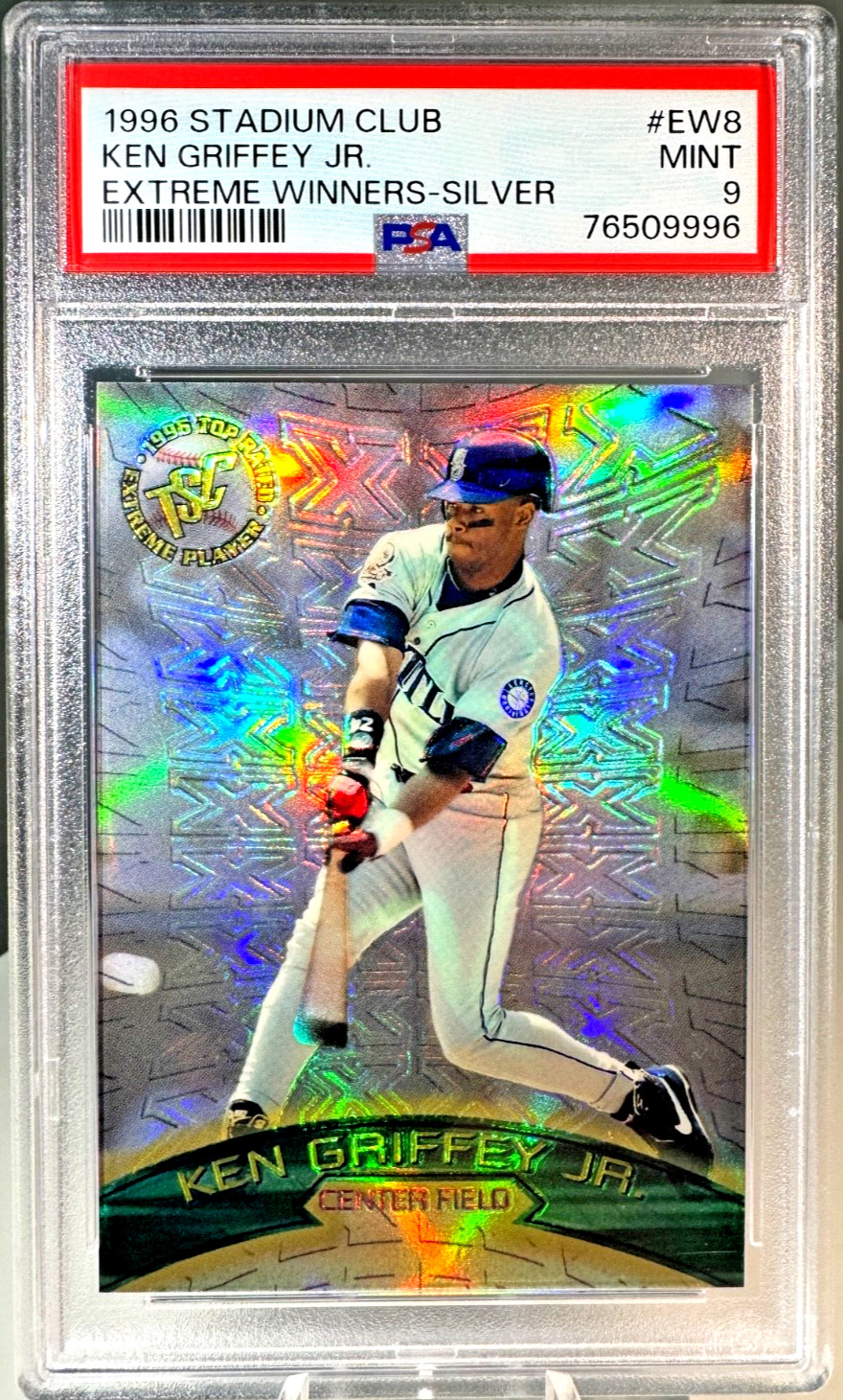 Ken Griffey Jr. 1996 Stadium Club #EW8 Extreme Winners *Silver Refractor* PSA 9