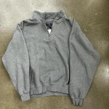 Vintage 90s Jansport Home Improvements Size XL Graphic Quarter Zip Sweatshirt 