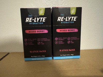 Re-Lyte Electrolyte Mix, Mixed Berry, 2 - 15 Stick Packs, 0.23 oz (6.5 g) Each