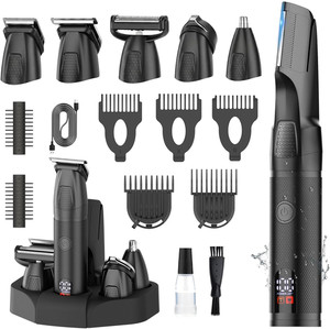 Corps de l ' homme & Trimmer pour les hommes, 6-In-1 Kit de grooming pour hommes
