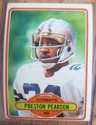 Preston Pearson 1980 Topps #95 Dallas Cowboys NFL  FREE SHIP