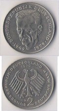 ALEMANIA. REPÚBLICA FEDERAL. 2 MARCOS 1979 D. KURT SCHUMACHER