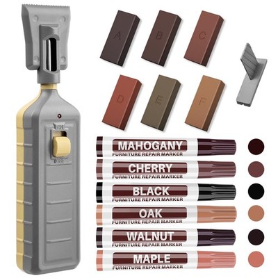 Laminate Floor Repair Kit with Heat Pen, 6 Colors Linoleum Repair Kit Floor H...