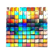 12x Square Sequin Wall Panels - 30cm x 30cm Flower Quality Shimmer Wedding