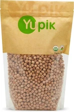 (Free Duty Tax) Yupik Organic Raw Chickpeas, Garbanzo Beans, 2.2 lb (35.2 oz