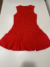 ASOS DESIGN seamed mini tennis sundress in red 6