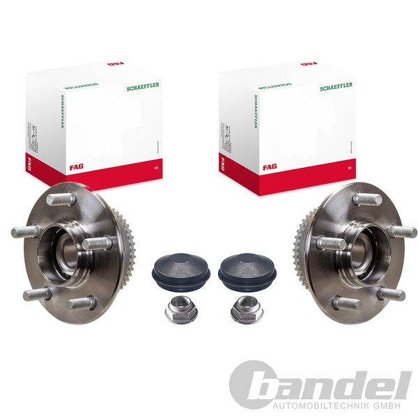 2X Schaeffler FAG Radlagersatz Radlager Hinten Passend FüR Nissan Primera-image