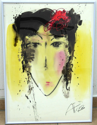 Andrej PETERS #3 ''Mida'' Serie Femme de lEurope (50x70cm) Portrait  Frau Unikat!