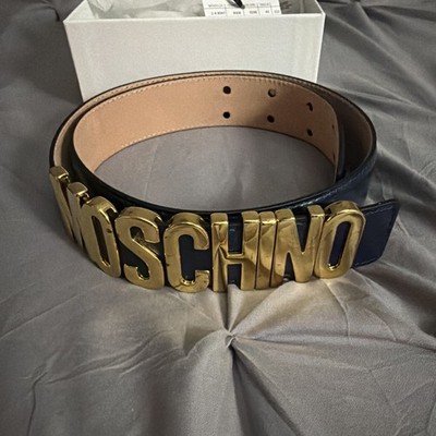 Moschino Navy And Gold Belt Women s Size 40