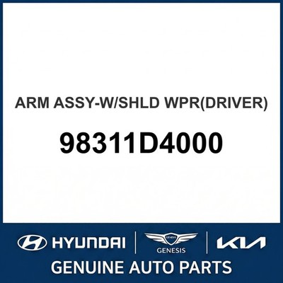 2016-2020 Kia Optima Arm Assembly - W/Shld Wpr (Driver) OEM Neu 98311D4000