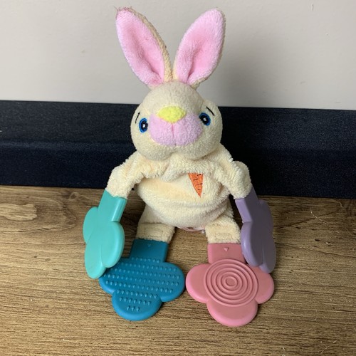 Munchkin Infant Baby Teether Plush Rabbit Vintage Toy Beanbag Rattle 2000