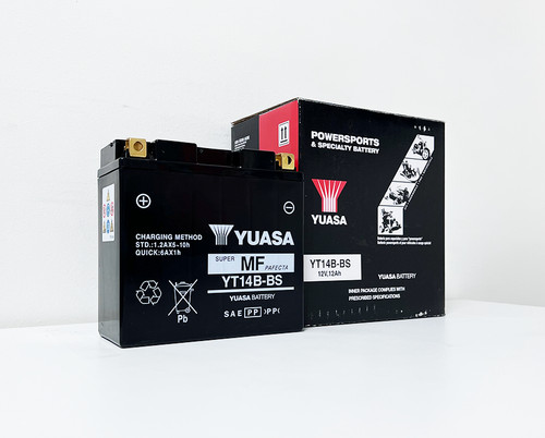 $208 NEW YUASA H.P. AGM Maint. Free Battery YT14B-BS YUAM624B4 YAMAHA CRUISER