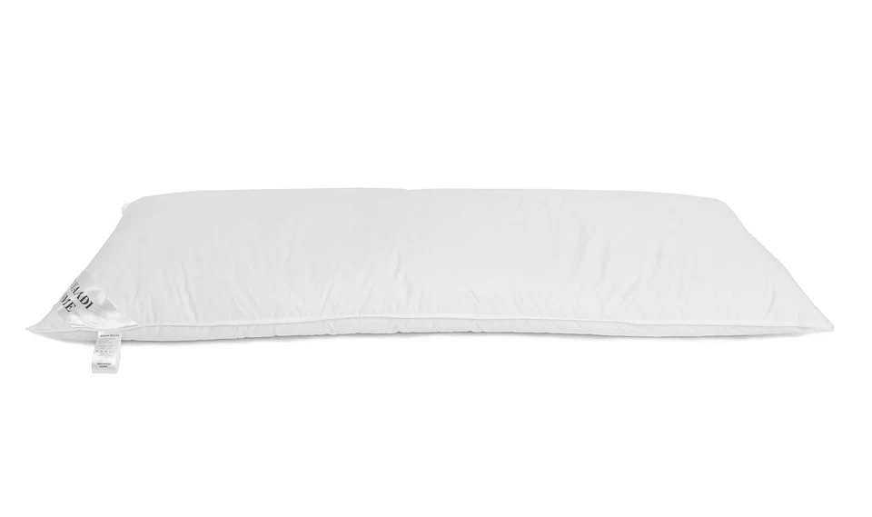 HS18 Seitenschläferkissen Schwangerschaftskissen Kissen 90% Federn Daunen 145x40 - Bild 1 von 4