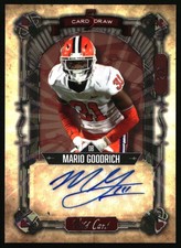 Wild Card - 5 Card Draw 2022 Mario Goodrich 5CDCN-87 2/2 Signed by Mario Goodric
