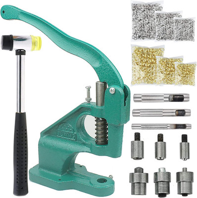 Hand Press Grommet Machine Tarp Grommet Tool Kit Heavy Duty Grommet Press with P