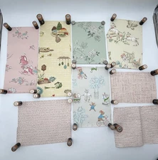 Vintage 50s/60s 8 Wallpaper Samples Mixed Lot 3 Baby 1 Kitchen 4 Bedroom