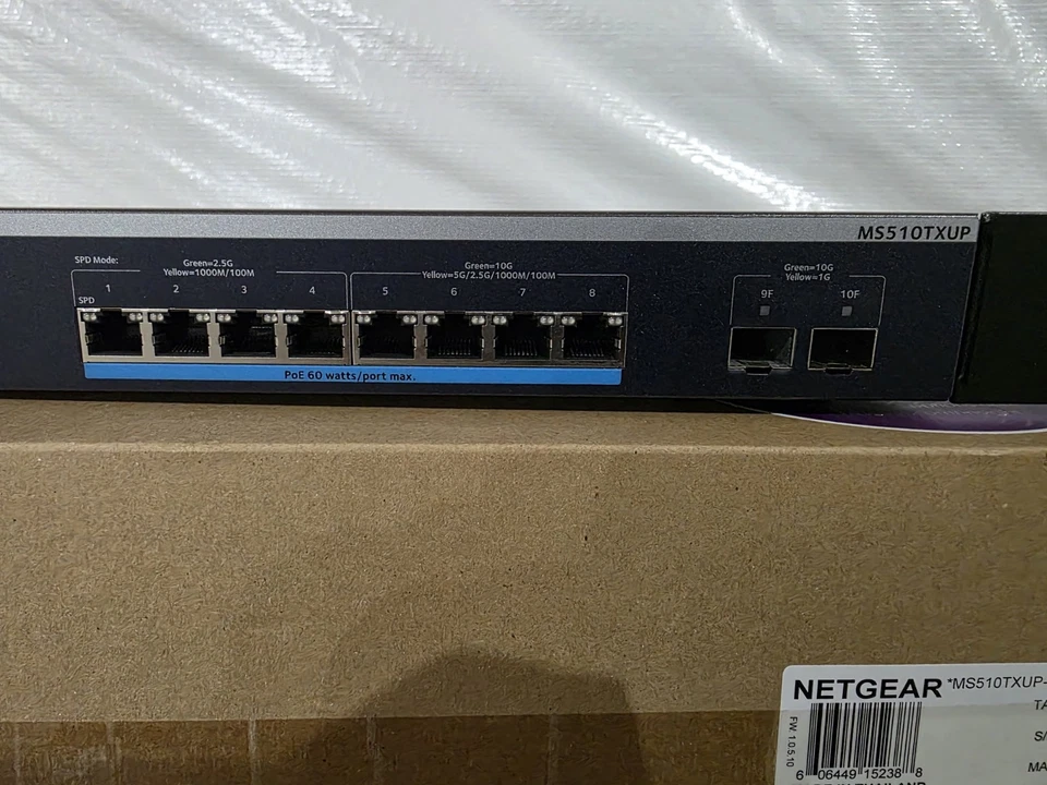 Netgear MS510TXUP-100NAS Business Class 8Port Mg/10G Poe++ Smart - Image 4 of 4