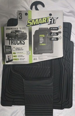 Armor All 79930 Smart Fit Black Rubber Cut to Fit Floor Mats